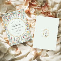 Fleur sauvage vintage Fern Mint Green Mariage