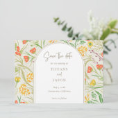 Save The Date Fleur sauvage Wild Meadow Mariage extérieur (Debout devant)