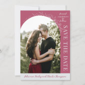 Save The Date Fleur Simple 1 Mûre Sauvegarder La Date (Devant)