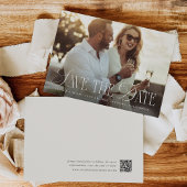 Save The Date Fleurir l'accent | Photo de mariage