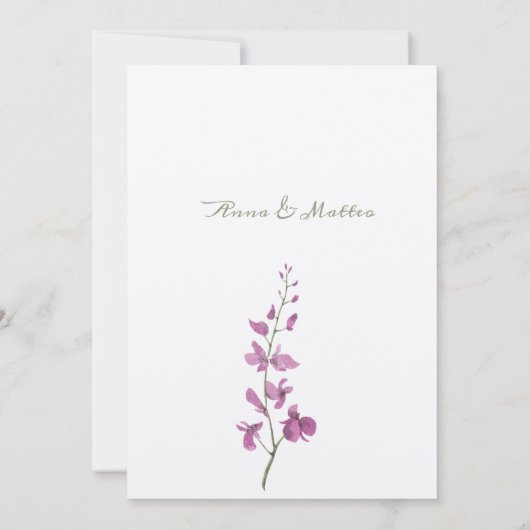 Save The Date Fleurissement Sauvegarder La Date (Dos)