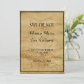 Save The Date Fleurs à texture (Debout devant)