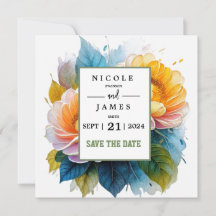 Fleurs aquarelle élégantes