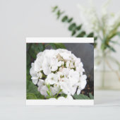 Save The Date Fleurs Blanches Étincelantes Mariage (Debout devant)