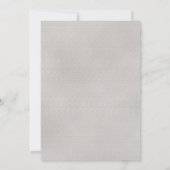 Save The Date Fleurs bleues et roses sur Mariage gris et blanc (Dos)