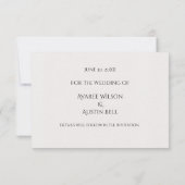 Save The Date Fleurs d'aquarelle bleu et blanc (Dos)