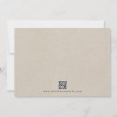 Save The Date Fleurs d'automne Floral Vert Orange Mariage (Dos)