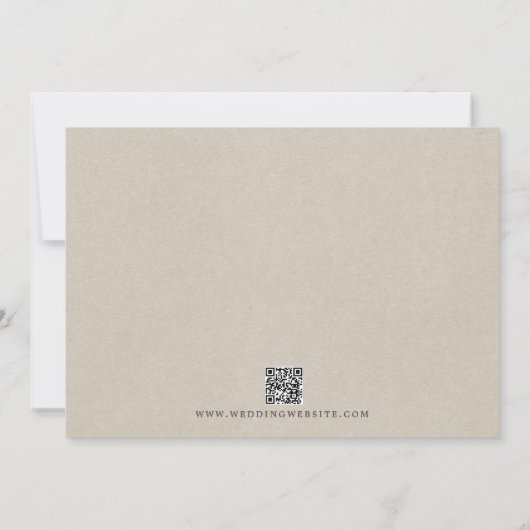 Save The Date Fleurs d'automne Floral Vert Orange Mariage (Dos)