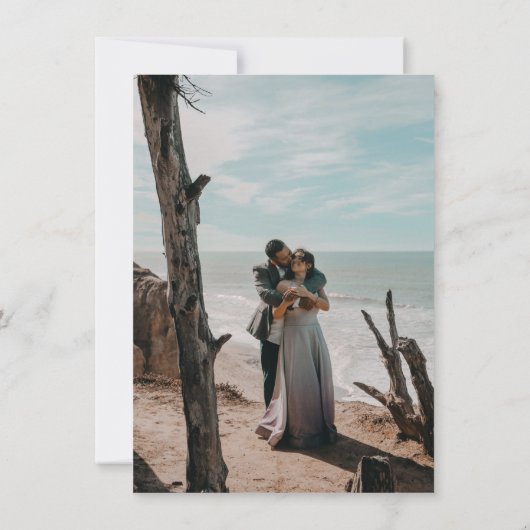 Save The Date Fleurs de Bleu (Dos)