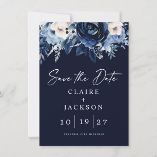 Save The Date Fleurs de bleu