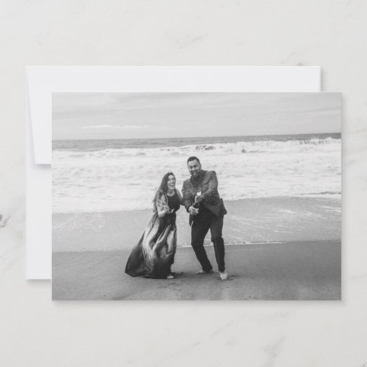 Save The Date Fleurs de Bleu Deux photo (Dos)