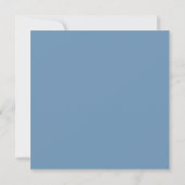Save The Date Fleurs de cercle de mariage élégant argent marine (Dos)