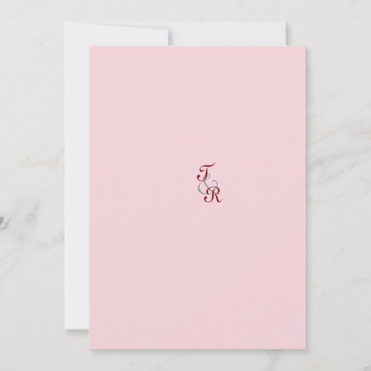 Save The Date Fleurs de cerisiers roses (Dos)