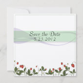 Save The Date Fleurs de fraises (Devant)