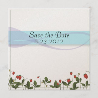 Save The Date Fleurs de fraises
