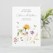 Save The Date Fleurs de jardin élégantes (Debout devant)