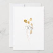 Save The Date Fleurs de jardin élégantes (Dos)