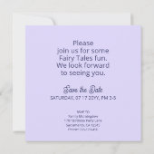 Save The Date Fleurs de Licorne Mignonne Fabuleuse Visage 2 (Dos)