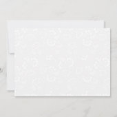 Save The Date Fleurs de mariage à l'aquarelle sarcelle et or (Dos)