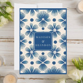 Save The Date Fleurs de mariage du milieu du siècle