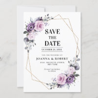 Fleurs de nuances de pourpre poussiéreux Mariage g