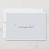 Save The Date Fleurs de Pêche Dusty Blue Photo (Dos)