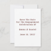 Save The Date 🌸 Fleurs de Pêche Mariage de Printemps ✨ (Dos)