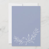 Save The Date Fleurs de Pervenche Mariée Boho Enregistrez La Dat (Dos)