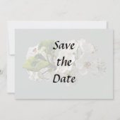 Save The Date Fleurs de poiriers blancs en fleurs (Dos)
