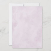 Save The Date Fleurs de Poussiéreux Violet Géométrique Mariage S (Dos)