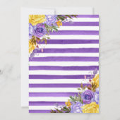 Save The Date Fleurs de printemps à l'aquarelle Boho Cadre de ma (Dos)