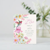 Save The Date Fleurs de printemps mariage en fleurs (Debout devant)
