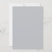 Save The Date Fleurs de simplicité 1 gris sterling faire part de (Dos)