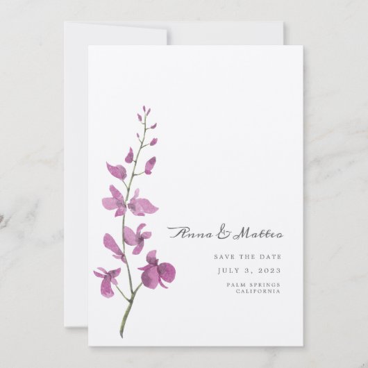 Save The Date Fleurs Désherbage Économisez La Date (Devant)