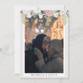 Save The Date Fleurs d'hiver | Mariage photo rustique (Dos)