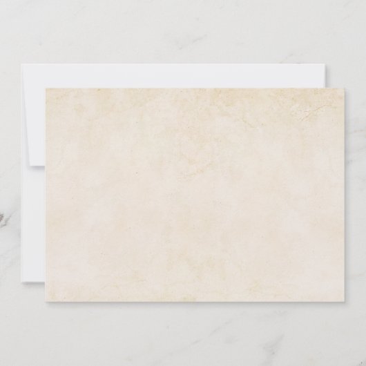 Save The Date Fleurs en terre cuite rouille Mariage de automne o (Dos)