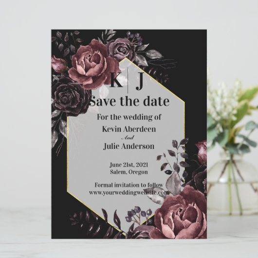 Save The Date Fleurs Enchanteresses (Debout devant)