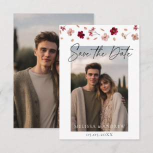 Save The Date Fleurs et photo