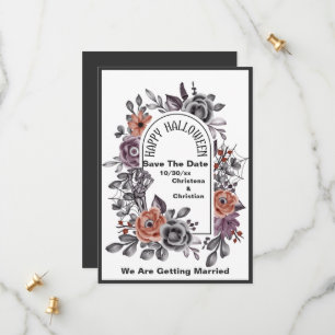 Save The Date Fleurs Maléfiques Tout Voir Halloween Sauvegarder 