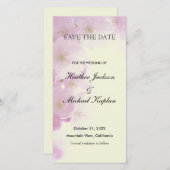 Save The Date Fleurs Mariage professionnel minimaliste (Devant / Derrière)