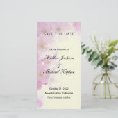 Save The Date Fleurs Mariage professionnel minimaliste (Debout devant)