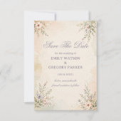 Save The Date Fleurs pastel doux (Devant)