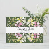 Save The Date fleurs peintes à la main (Debout devant)