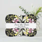 Save The Date fleurs peintes à la main (Debout devant)