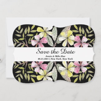 Save The Date fleurs peintes à la main
