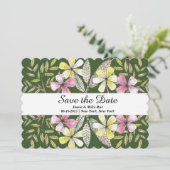 Save The Date fleurs peintes à la main (Debout devant)