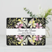 Save The Date fleurs peintes à la main (Debout devant)