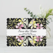 Save The Date fleurs peintes à la main (Debout devant)