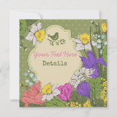 Save The Date Fleurs pour tout événement (Devant)