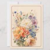 Save The Date Fleurs printanières (Dos)